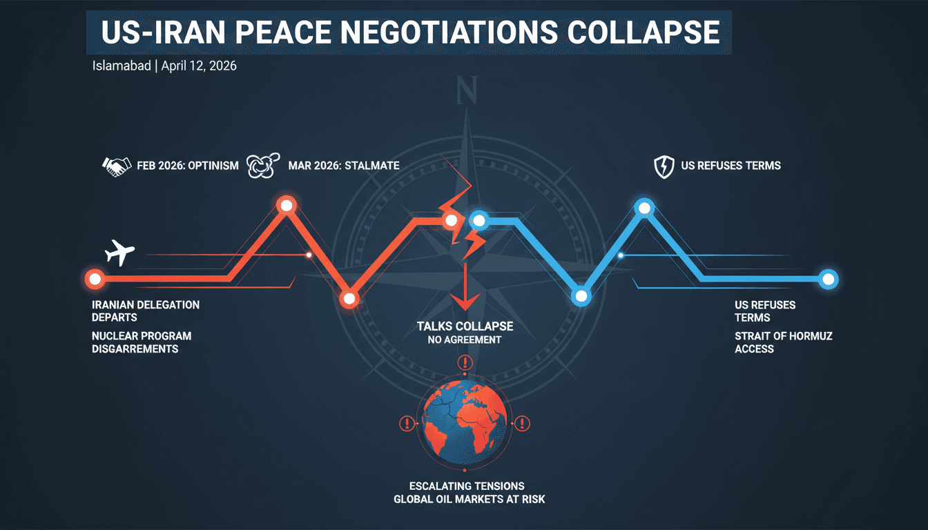 US-Iran Peace Negotiations Collapse in Islamabad as Delegations Depart