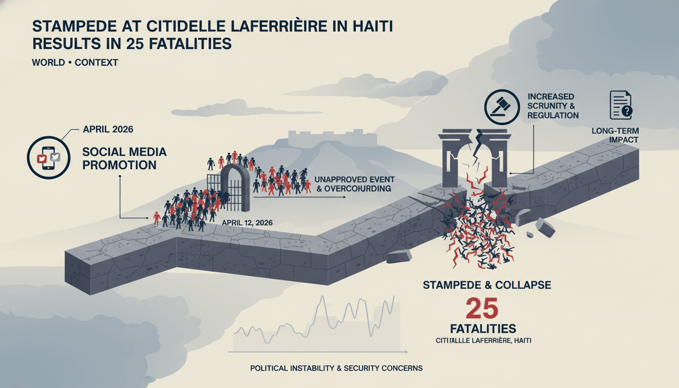Stampede at Citadelle Laferrière in Haiti results in 25 fatalities