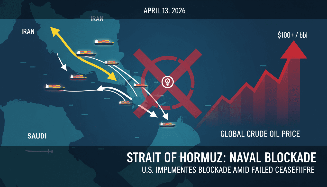 United States Implements Naval Blockade on Iranian Ports Amid Failed Ceasefire Talks