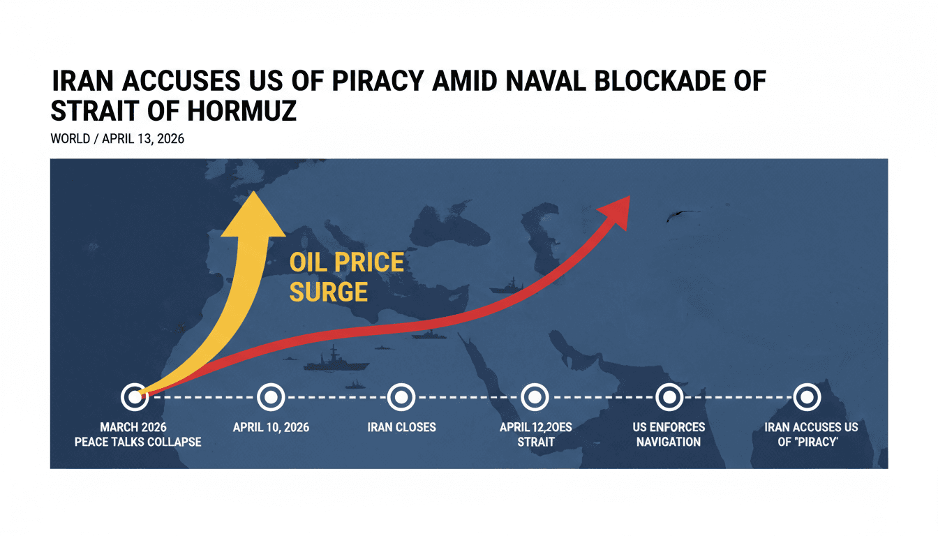 Iran Accuses US of Piracy Amid Naval Blockade of Strait of Hormuz