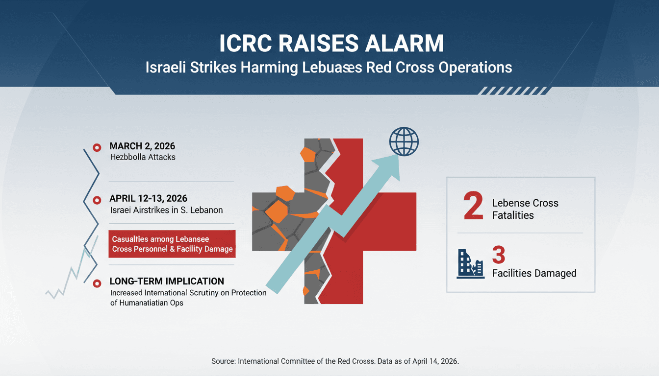 ICRC Raises Alarm Over Israeli Strikes Harming Lebanese Red Cross Operations
