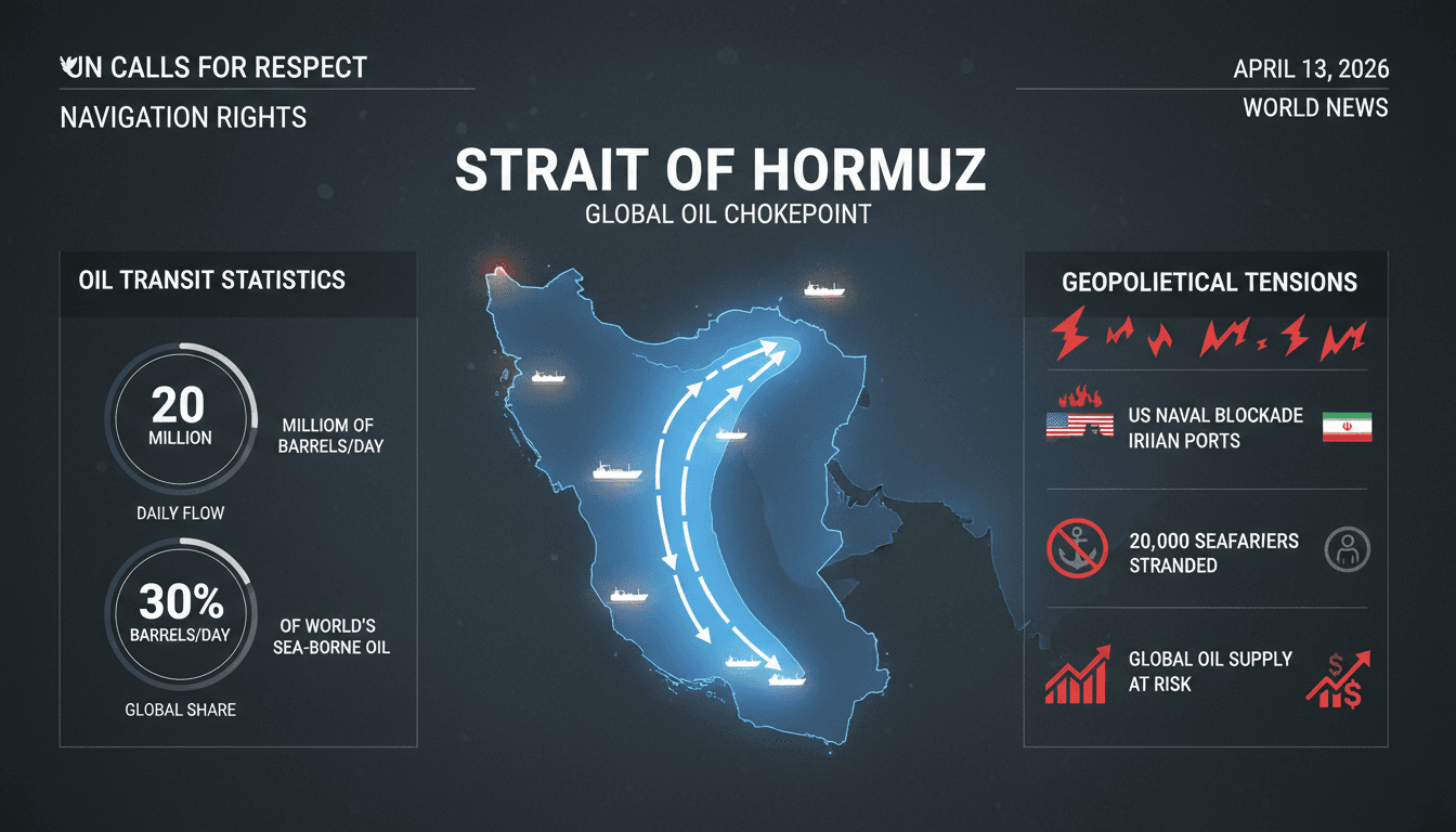 UN Calls for Respect of Navigation Rights in Strait of Hormuz as US Naval Blockade Begins