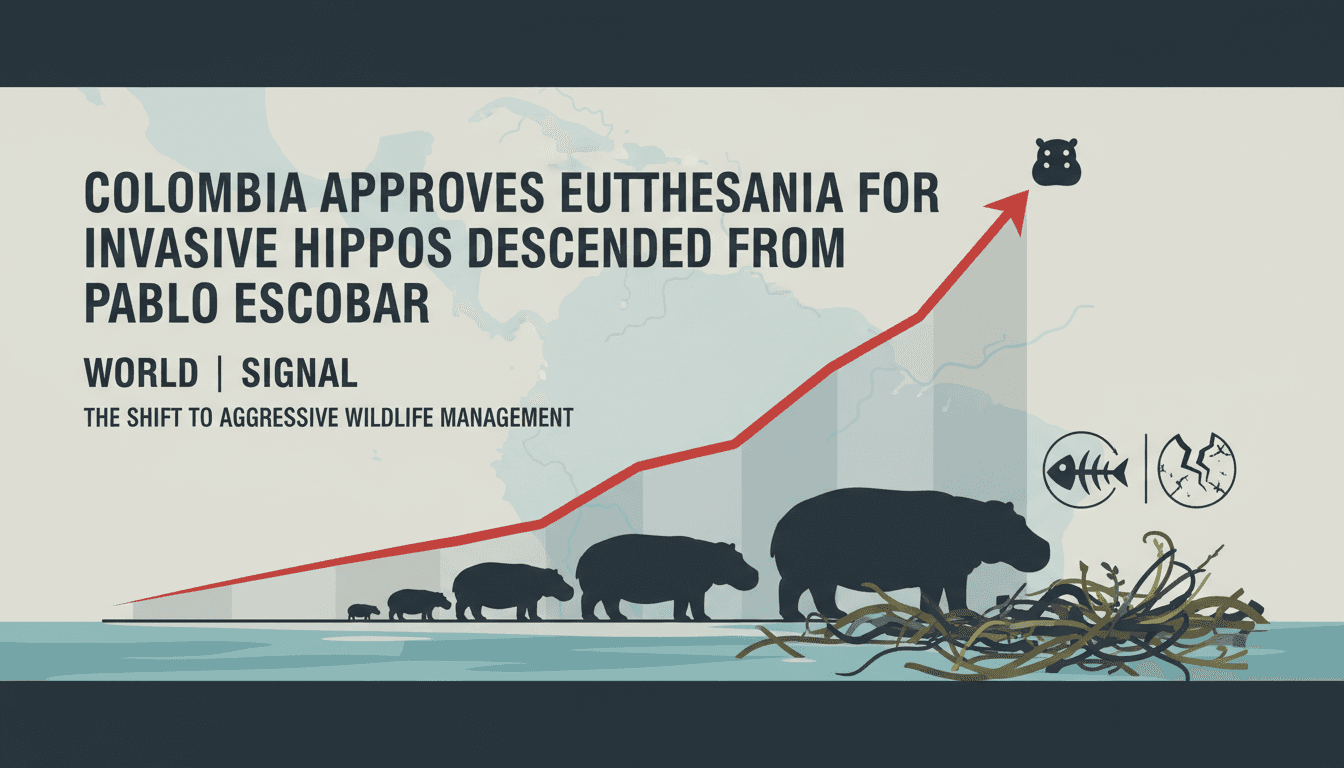 Colombia Approves Euthanasia for Invasive Hippos Descended from Pablo Escobar