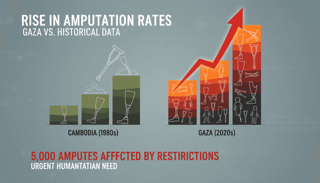 Israeli Restrictions on Prosthetic Materials Impact 5,000 Amputees in Gaza