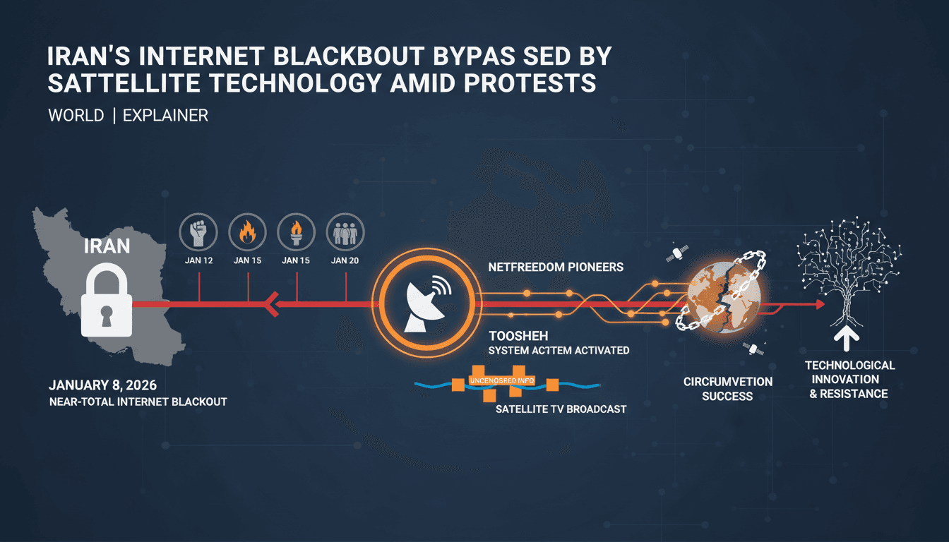 Iran's Internet Blackout Bypassed by Satellite Technology Amid Protests
