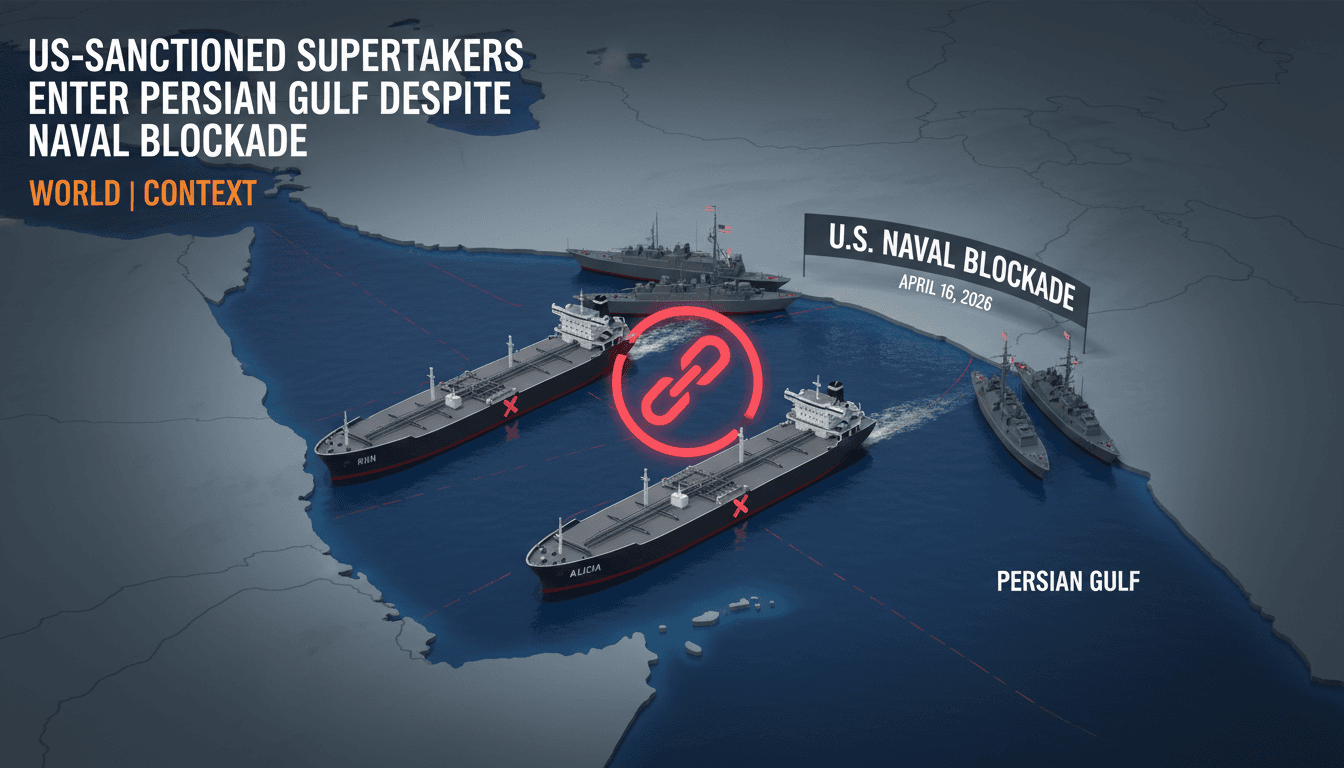 US-Sanctioned Supertankers Enter Persian Gulf Despite Naval Blockade