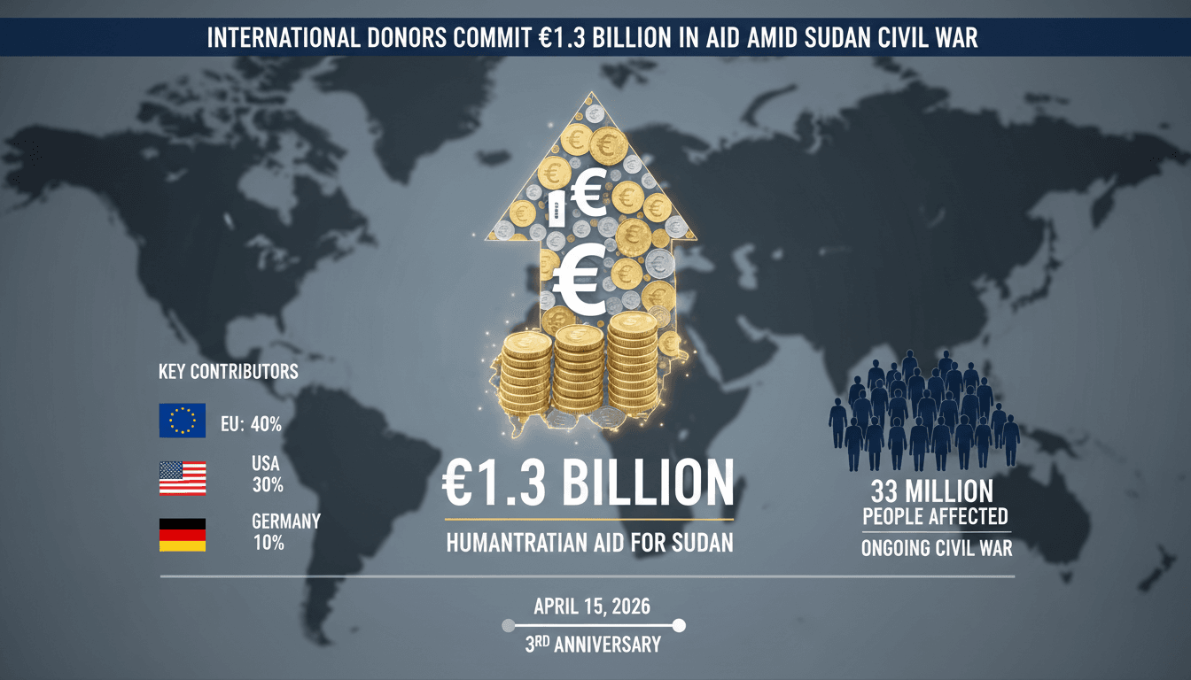 International Donors Commit €1.3 Billion in Humanitarian Aid for Sudan Amid Ongoing Civil War