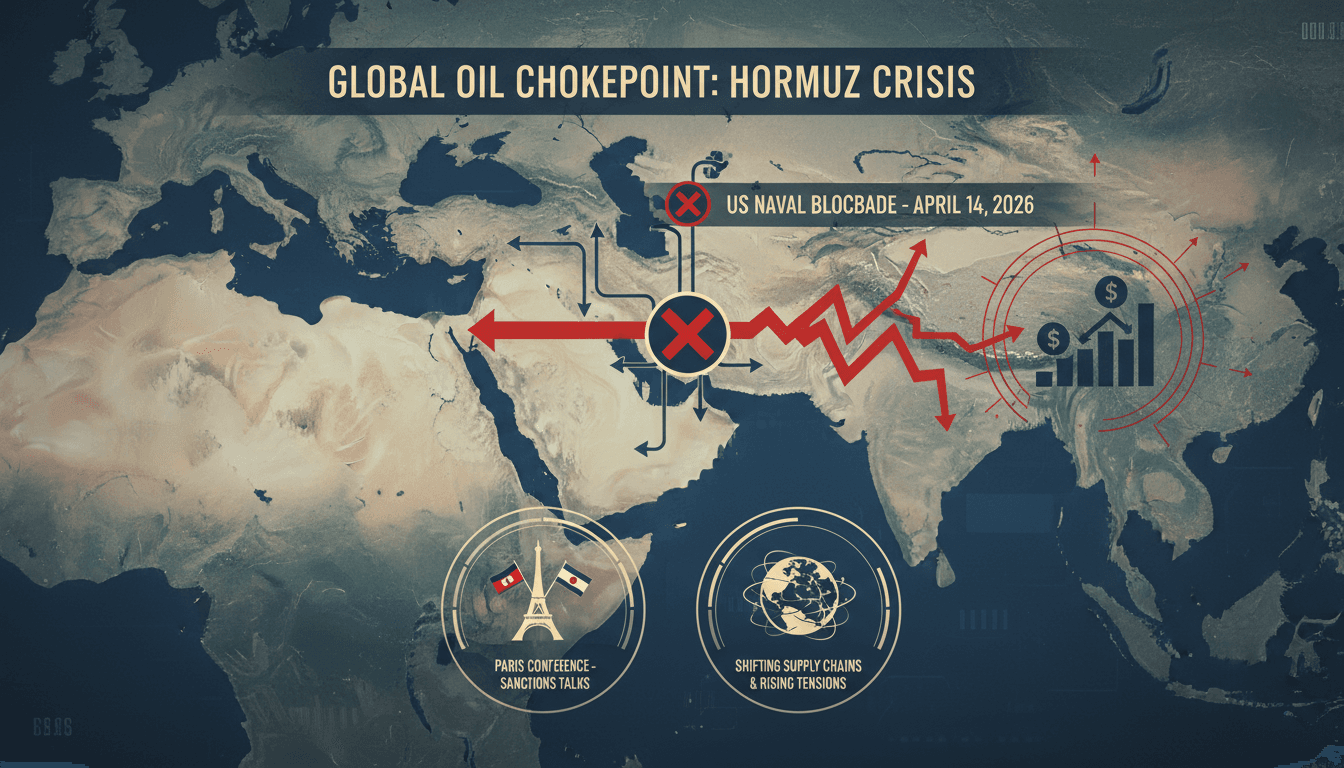 US Naval Blockade on Iran Escalates Strait of Hormuz Crisis as Paris Conference Plans Sanctions