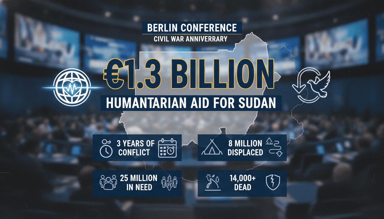 Berlin Conference Secures €1.3 Billion in Humanitarian Aid for Sudan on Civil War Anniversary