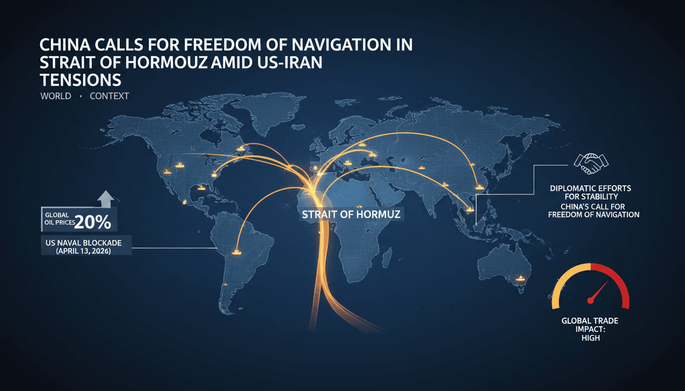 China Calls for Freedom of Navigation in Strait of Hormuz Amid US-Iran Tensions