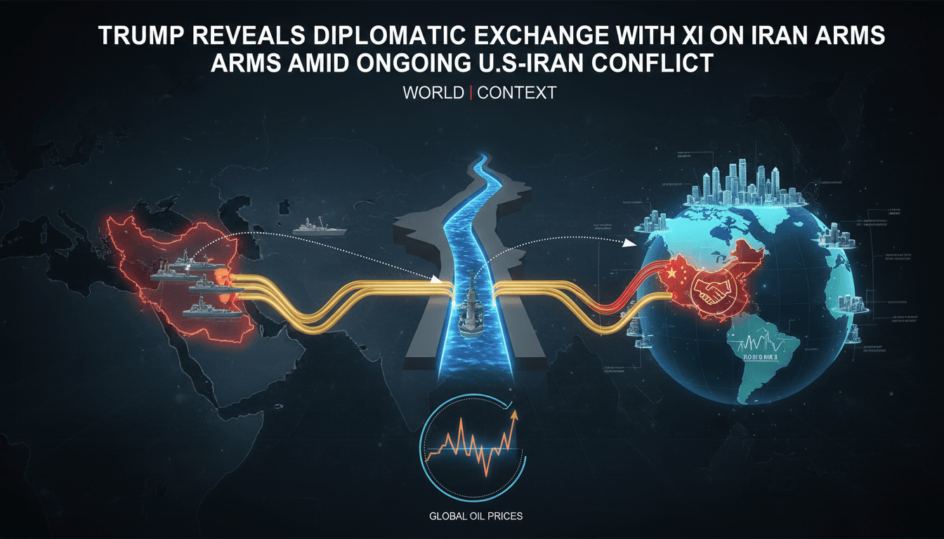 Trump Reveals Diplomatic Exchange with Xi on Iran Arms Amid Ongoing U.S.-Iran Conflict