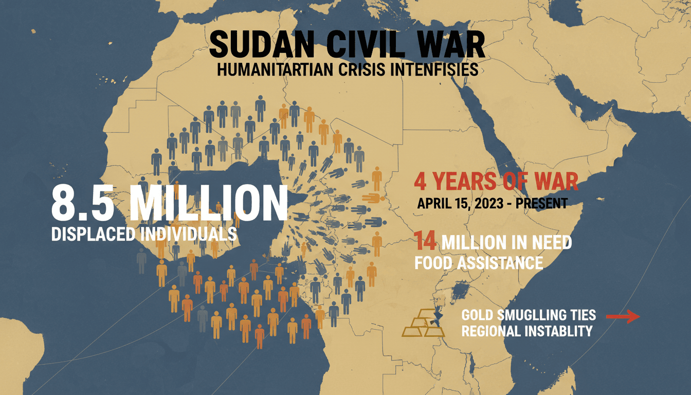 Sudanese Civil War Enters Fourth Year with Humanitarian Crisis Intensifying