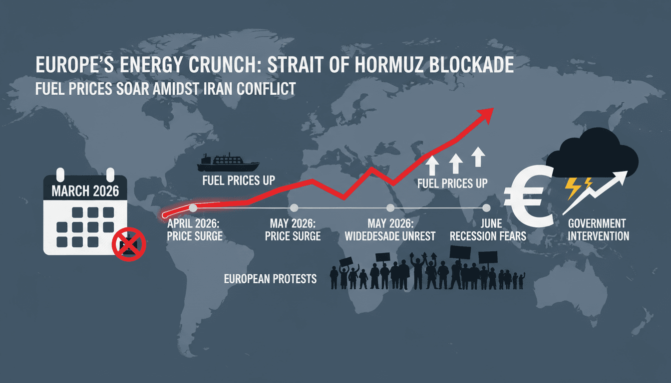 Iran War and Strait of Hormuz Blockade Cause Energy Crisis in Europe