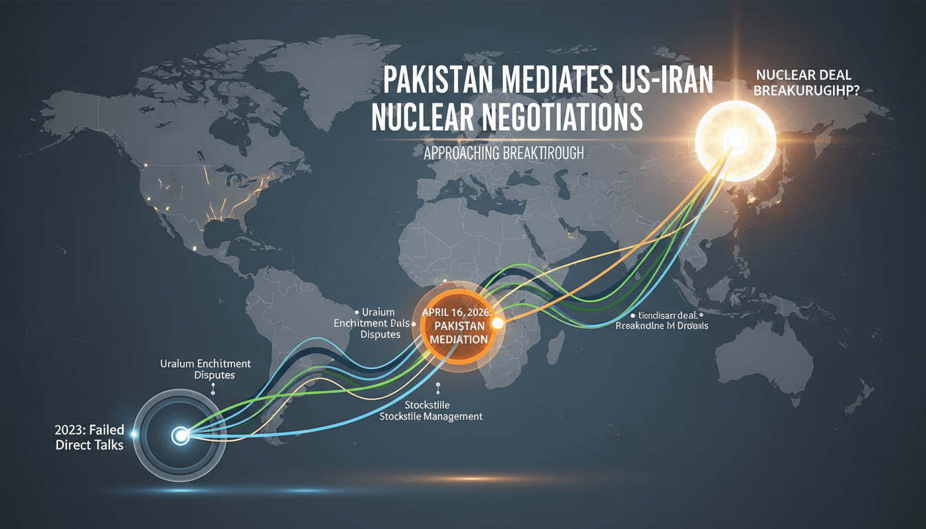 Pakistan Mediates US-Iran Nuclear Negotiations Approaching Breakthrough
