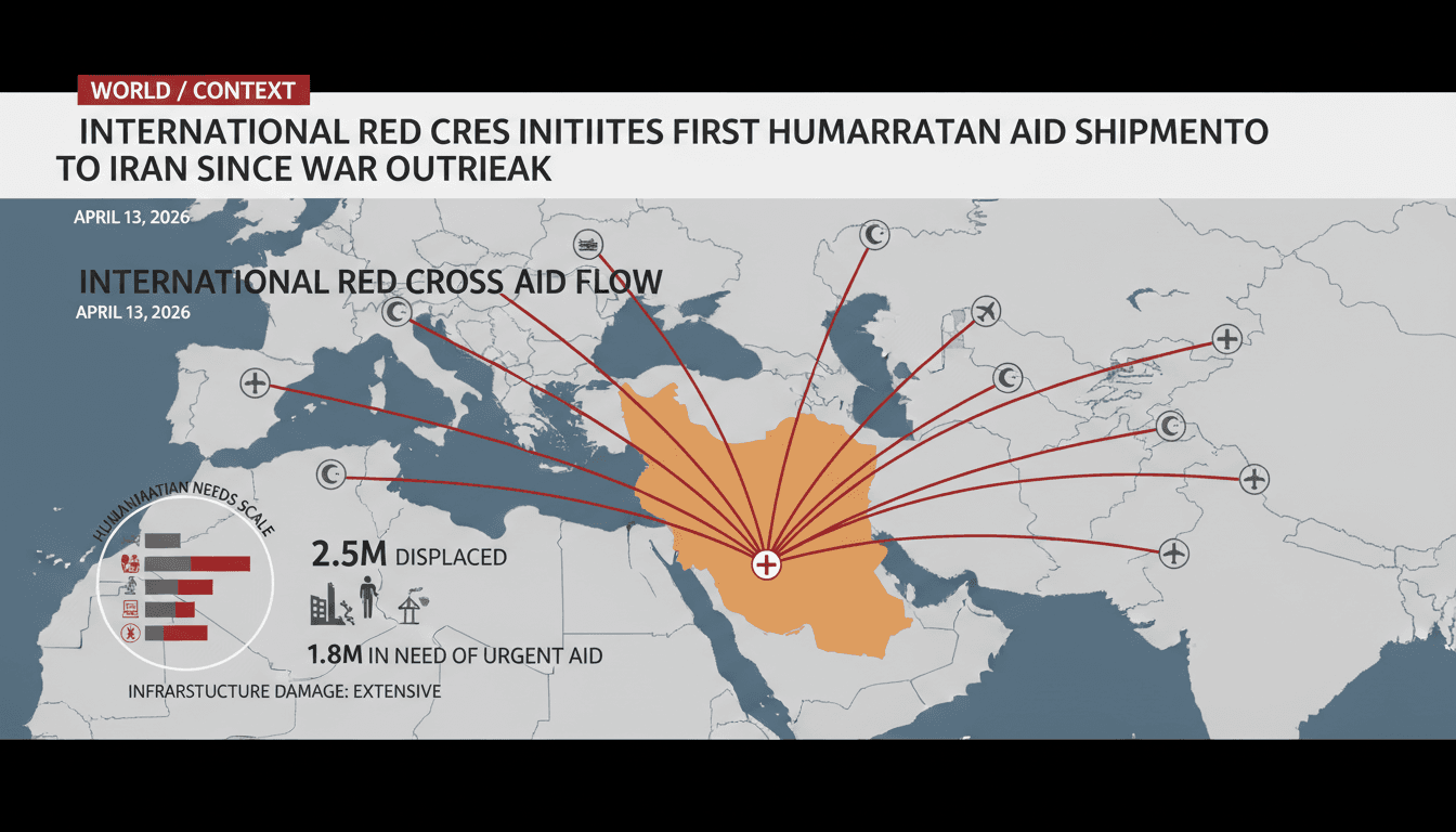 International Red Cross Initiates First Humanitarian Aid Shipments to Iran Since War Outbreak