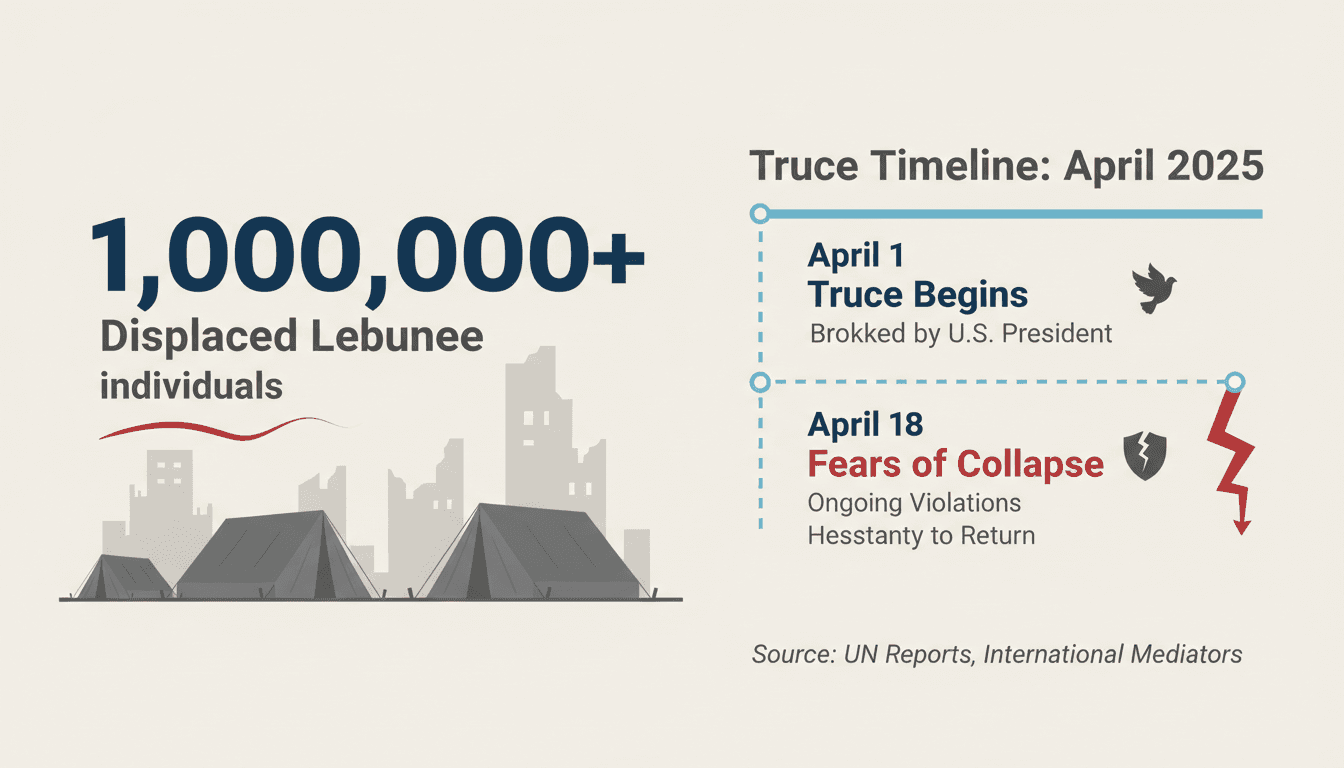 Displaced Lebanese Delay Return Amid Fears of Truce Collapse