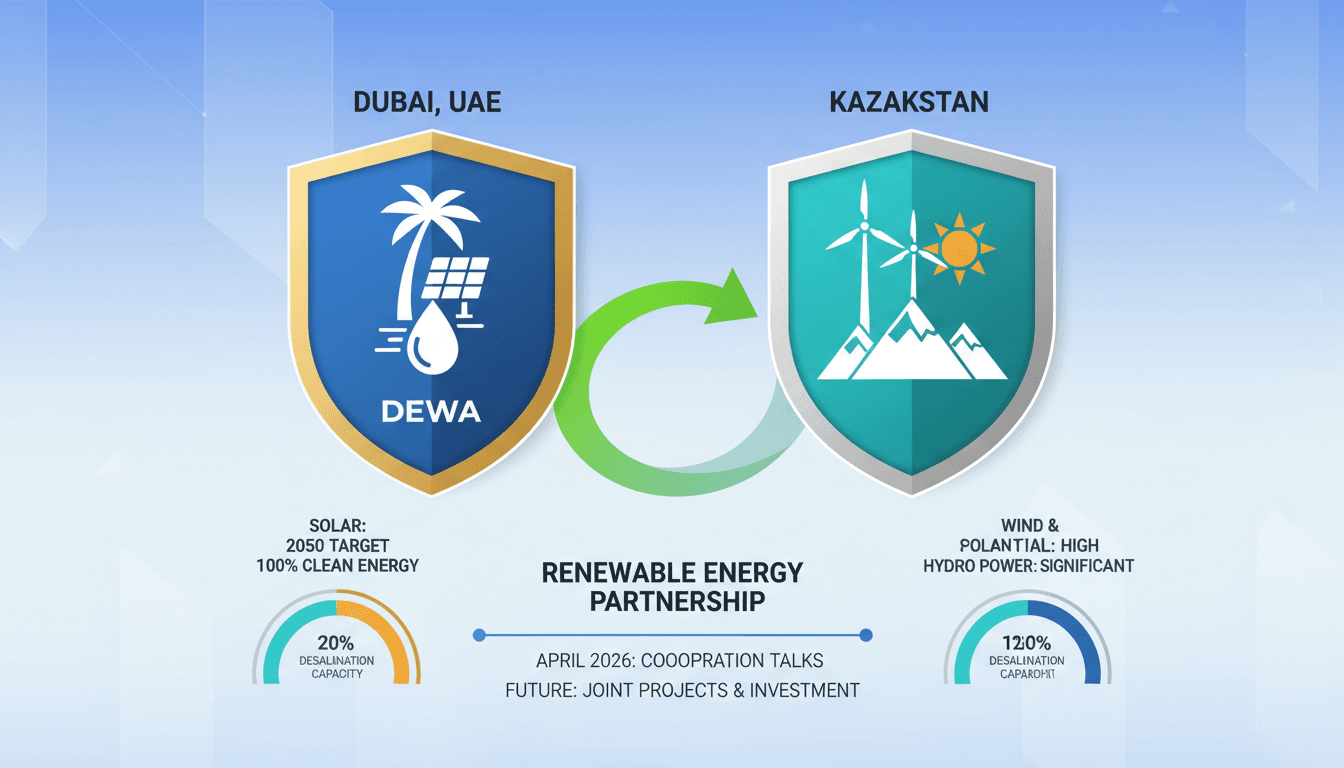 DEWA and Kazakhstan Discuss Renewable Energy Cooperation in Dubai