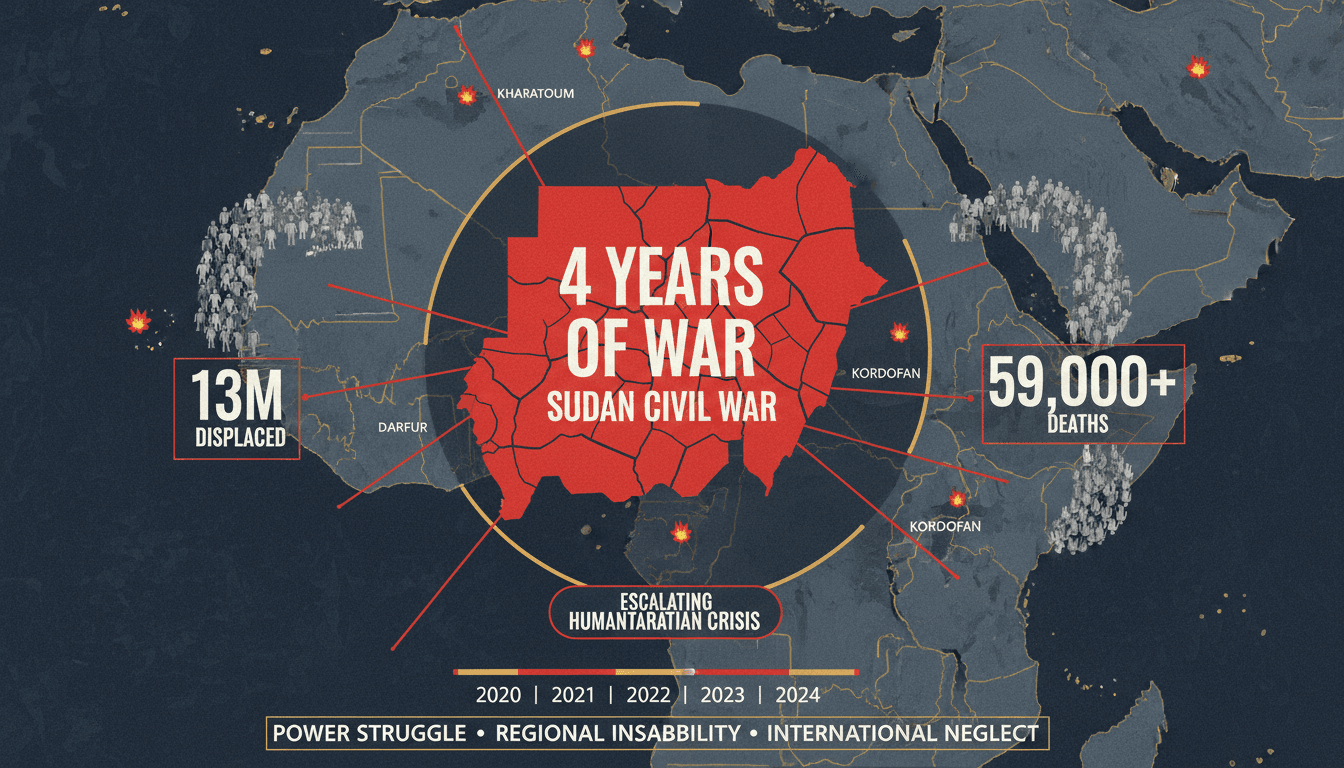Sudanese Civil War Enters Fourth Year with Escalating Humanitarian Crisis