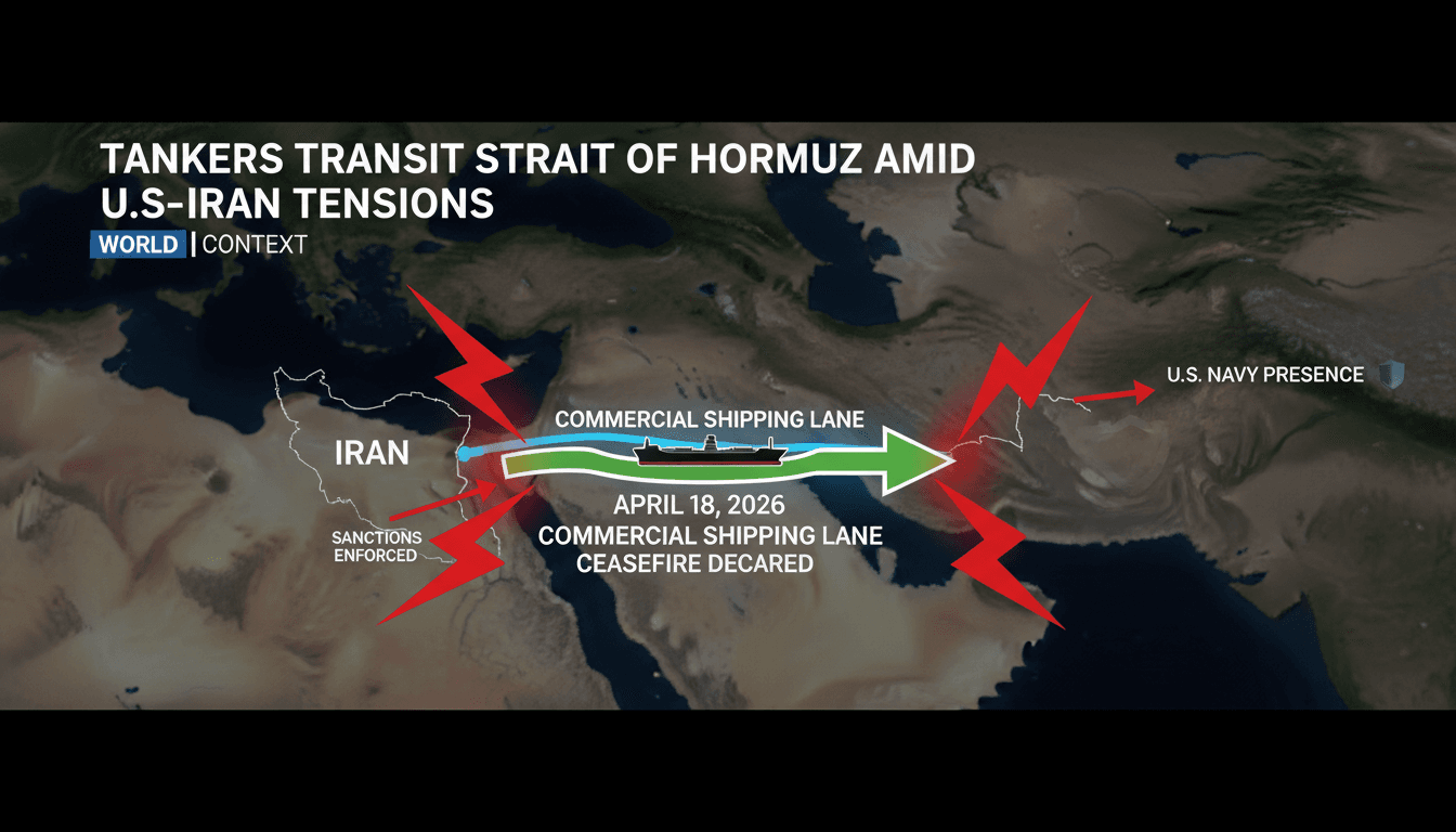 Tankers Transit Strait of Hormuz Amid U.S.-Iran Tensions