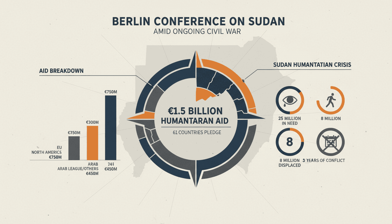 Berlin Conference on Sudan Secures €1.5 Billion in Humanitarian Aid Amid Ongoing Civil War