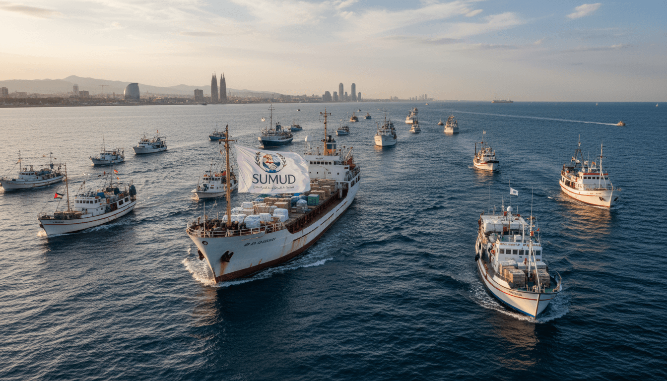 Global Sumud Flotilla Sets Sail from Barcelona to Deliver Aid to Gaza