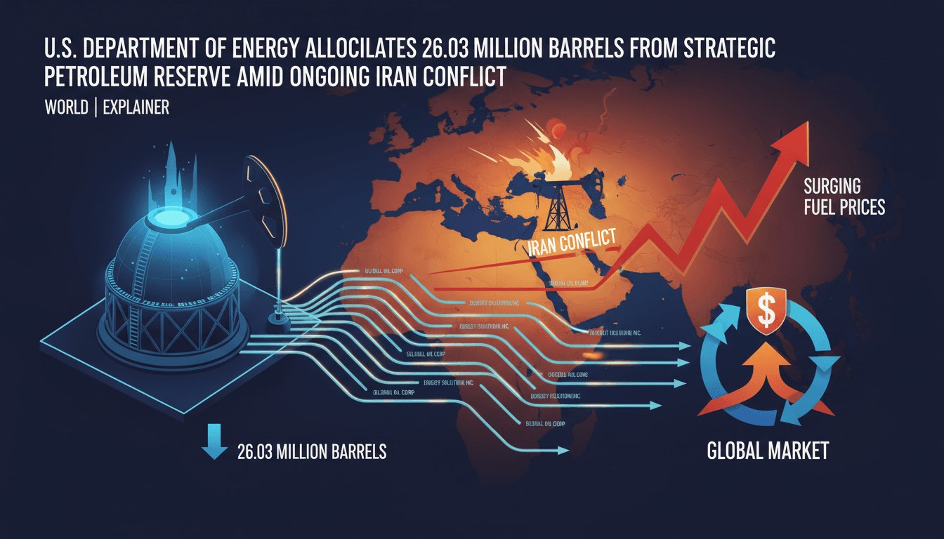 U.S. Department of Energy Allocates 26.03 Million Barrels from Strategic Petroleum Reserve Amid Ongoing Iran Conflict