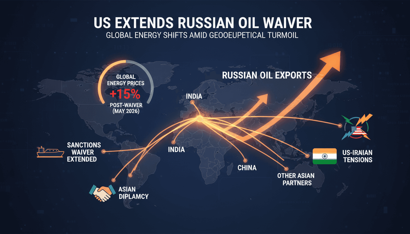 US Extends Sanctions Waiver for Russian Oil Purchases Amid Rising Energy Prices