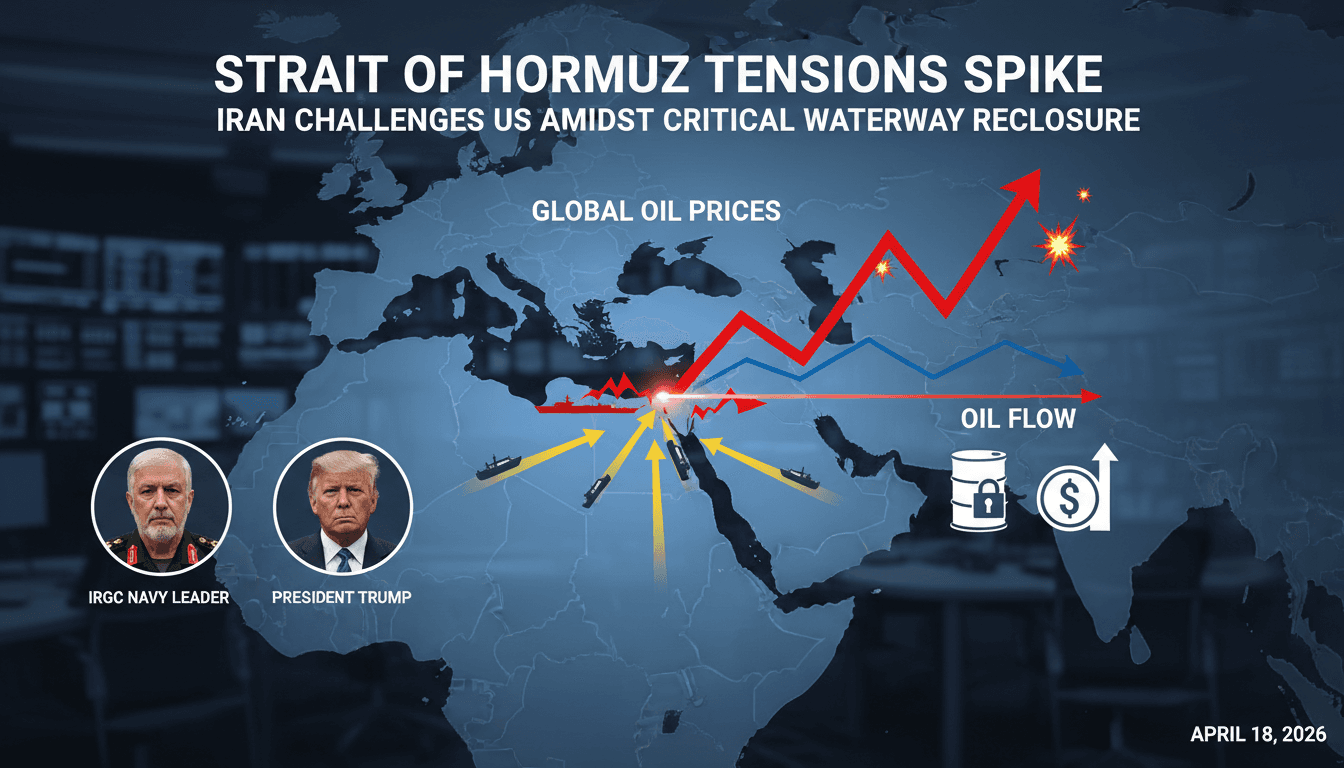 IRGC Navy Leader Challenges Trump Amid Strait of Hormuz Reclosure