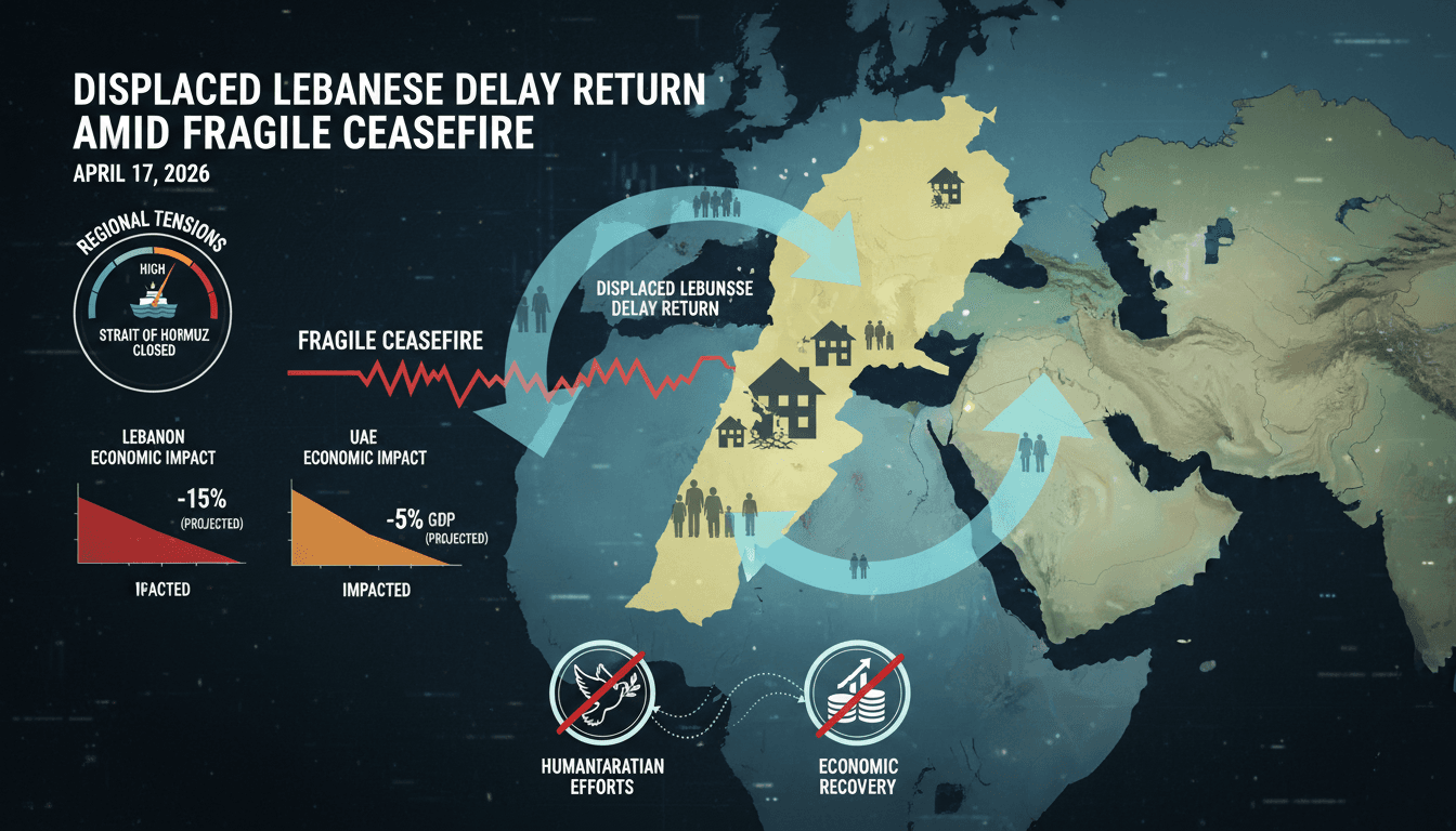 Displaced Lebanese Delay Return Amid Fragile Ceasefire with Israel and Hezbollah