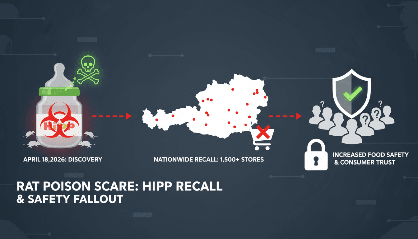 Rat poison found in HiPP baby food jars in Austria prompts nationwide recall