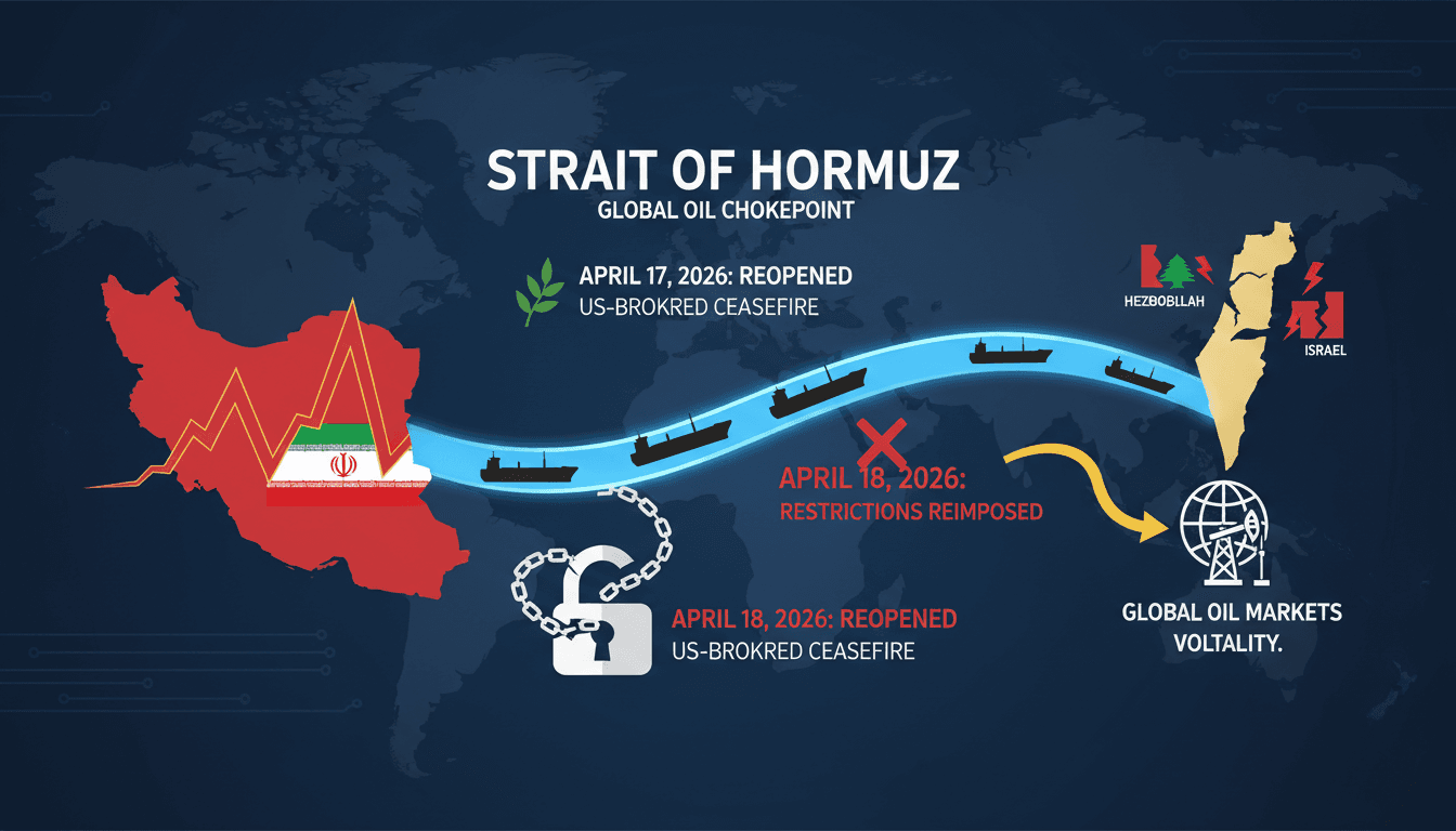 Iran Reopens Strait of Hormuz to Commercial Vessels Amid Ceasefire with Hezbollah