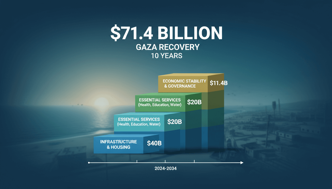 UN and EU Estimate $71.4 Billion Needed for Gaza Recovery Over Next Decade