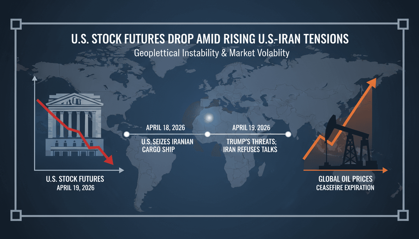 U.S. Stock Futures Drop Amid Rising U.S.-Iran Tensions and Ceasefire Expiration