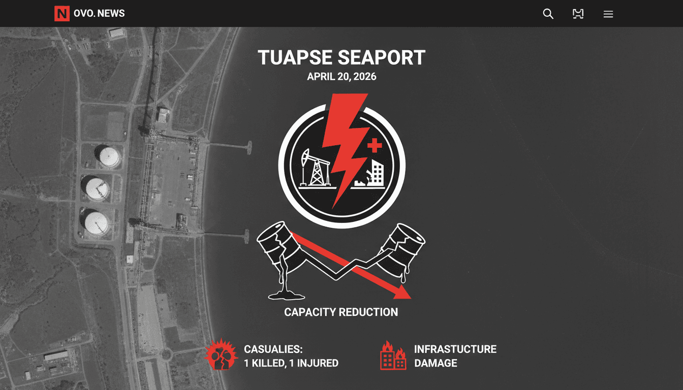 Ukrainian drone strike on Russian Tuapse seaport results in casualties and infrastructure damage