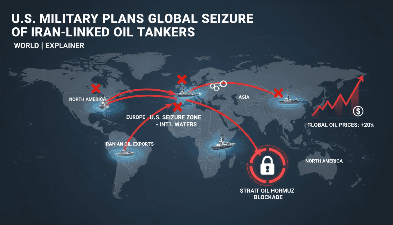 U.S. Military Plans Global Seizure of Iran-Linked Oil Tankers Amid Ongoing Conflict