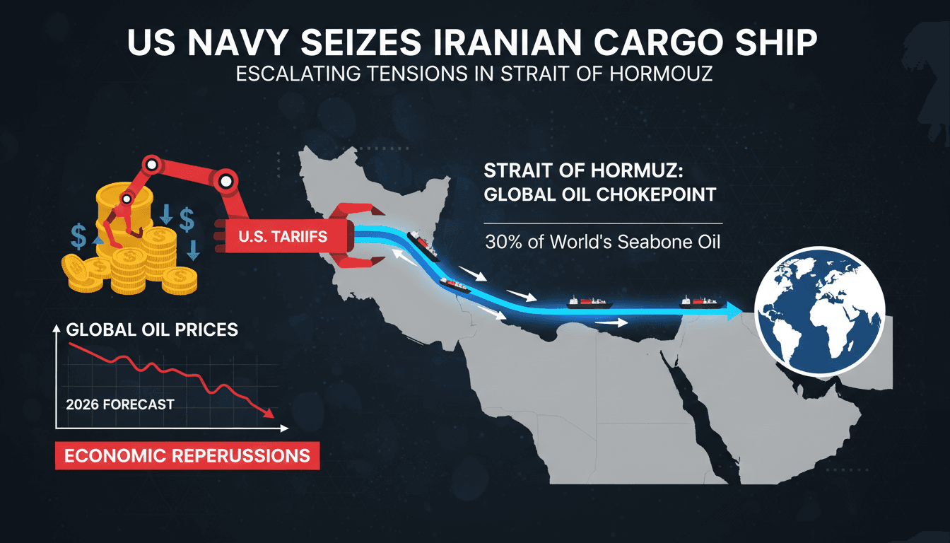 US Navy Seizes Iranian Cargo Ship Amid Escalating Tensions in Strait of Hormuz