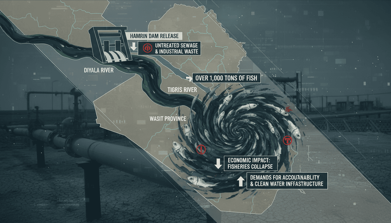 Massive Fish Die-Off in Iraq's Wasit Province Due to Pollution