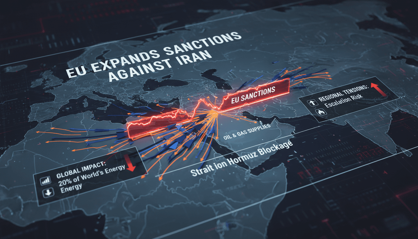 EU Expands Sanctions Against Iran Over Strait of Hormuz Blockage