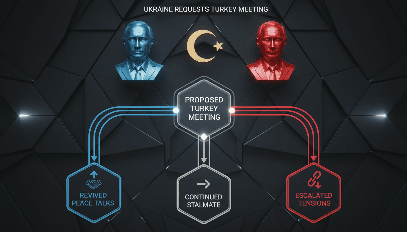 Ukraine Requests Turkey to Host Meeting Between Zelenskiy and Putin to Revive Peace Talks