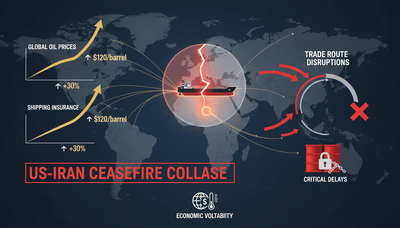 US-Iran ceasefire on brink of collapse amid escalating tensions and blockade