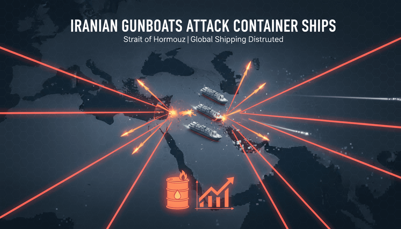 Iranian Gunboats Attack Container Ships in Strait of Hormuz