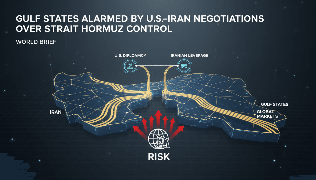 Gulf States Alarmed by U.S.-Iran Negotiations Over Strait of Hormuz Control