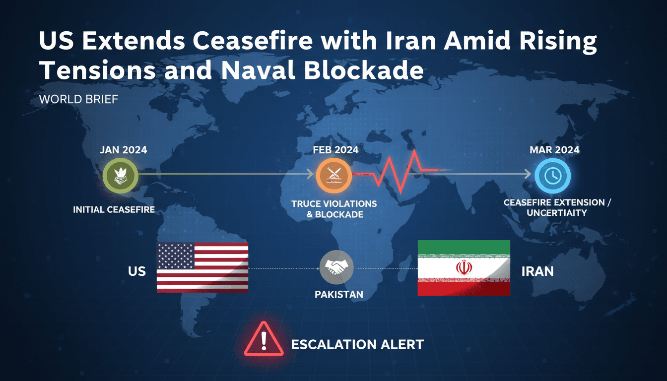 US Extends Ceasefire with Iran Amid Rising Tensions and Naval Blockade