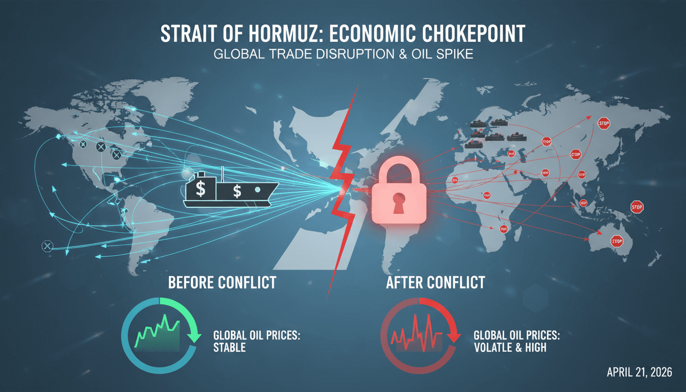 Shipping Traffic Through the Strait of Hormuz Remains Largely Halted Amid US-Iran Conflict