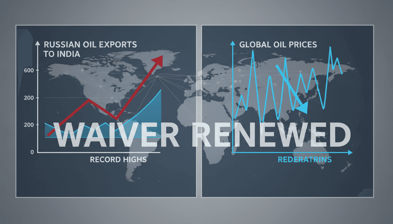 US Renews Waiver for Russian Oil Exports to India