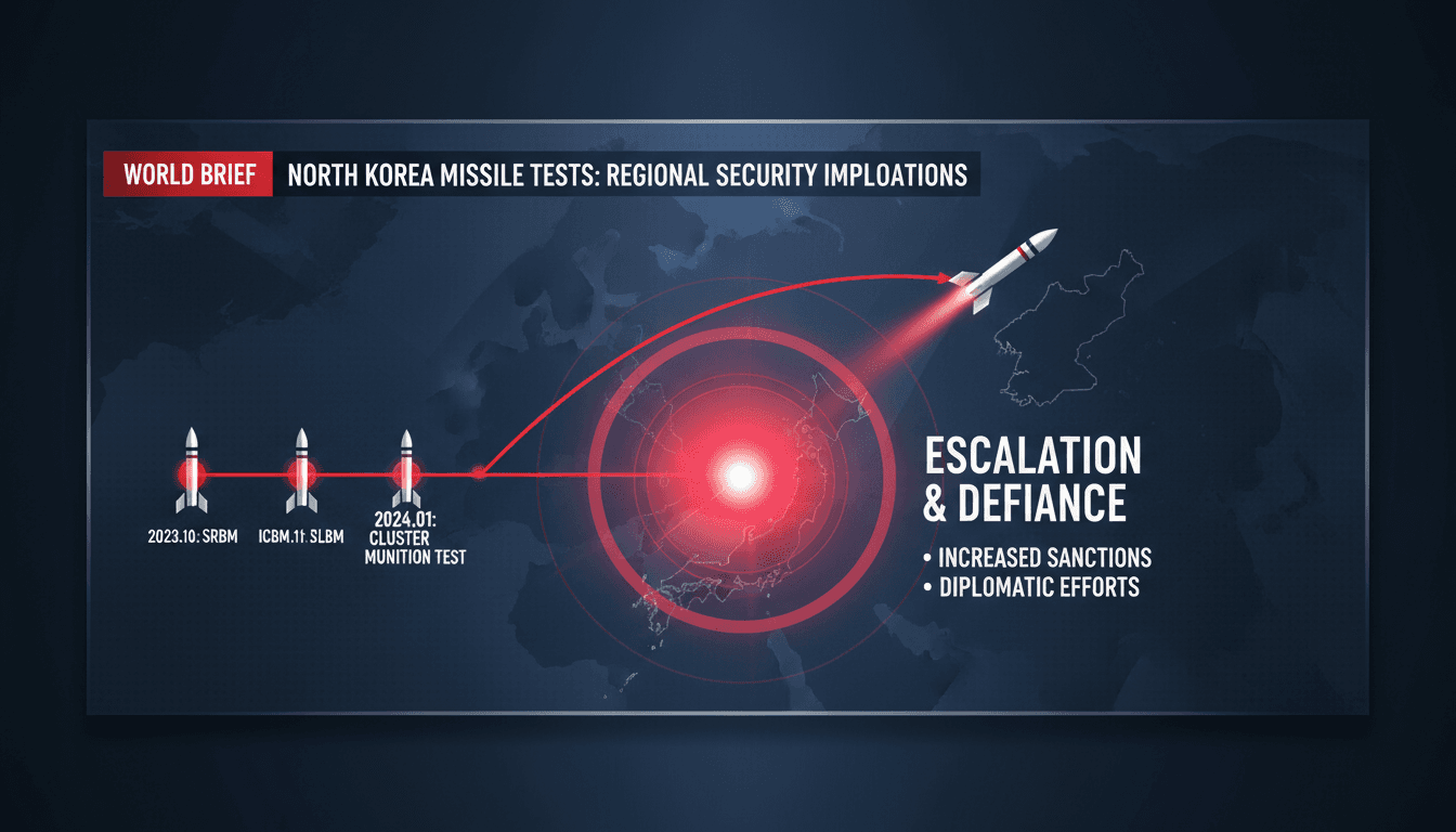 North Korea conducts missile test using banned cluster munitions