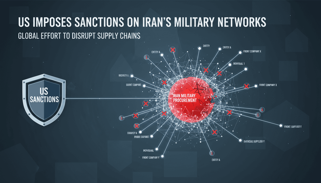 US imposes new sanctions on Iran targeting military procurement networks