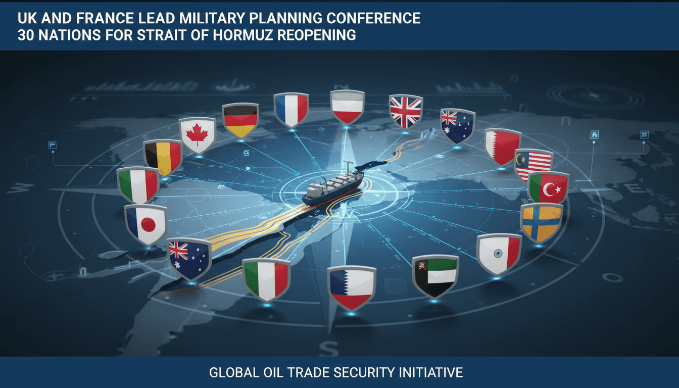 UK and France Lead Military Planning Conference with 30 Nations for Strait of Hormuz Reopening