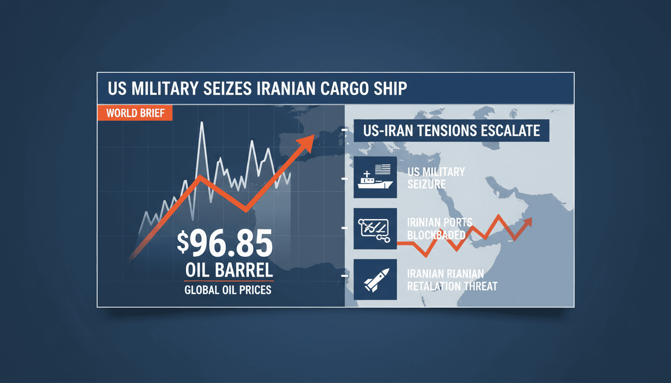 US military seizes Iranian cargo ship amid heightened tensions in the Gulf