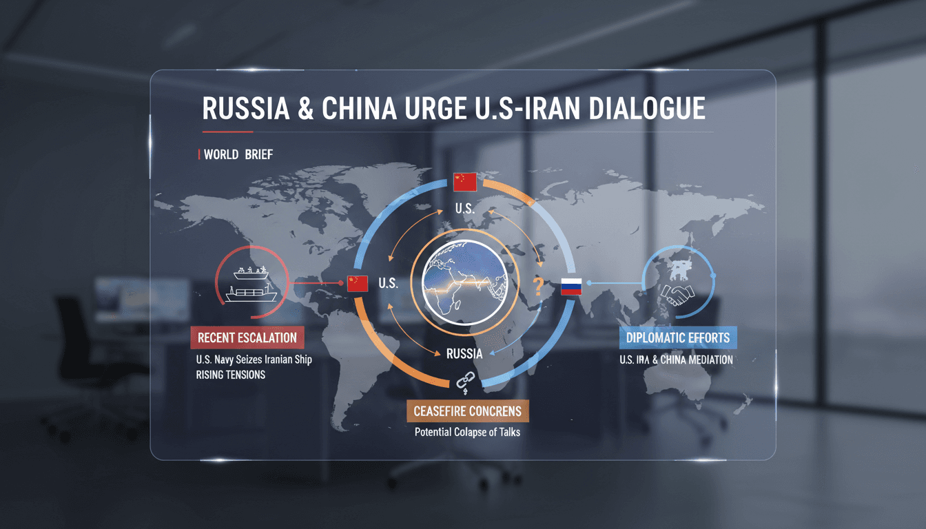 Russia and China urge continuation of U.S.-Iran negotiations amid rising tensions